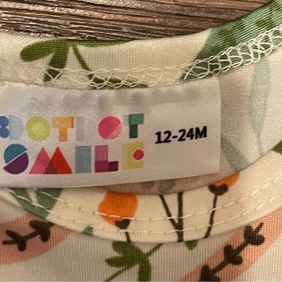 Dot Dot Smile 5 Sleeveless Twirl Dresses Floral Solid Blue Cream Pink 12-24 mos - Picture 8 of 12